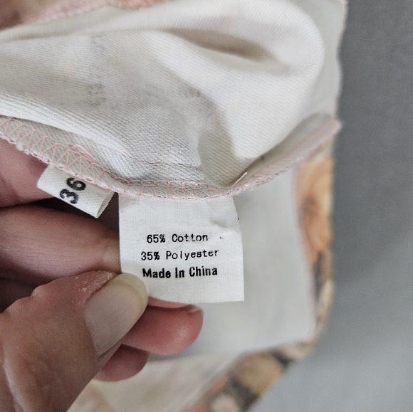 Paper Scissors Flower-ly Greats Floral Print Dress Pink Size 10 Sleeveless Fit - Picture 10 of 10